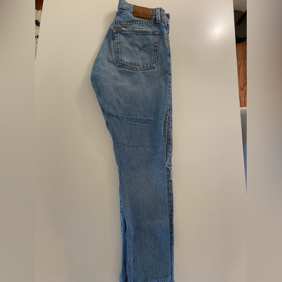 Women’s Levi 501 skinny jeans size 25, distressed, ankle length - Picture 4 of 7